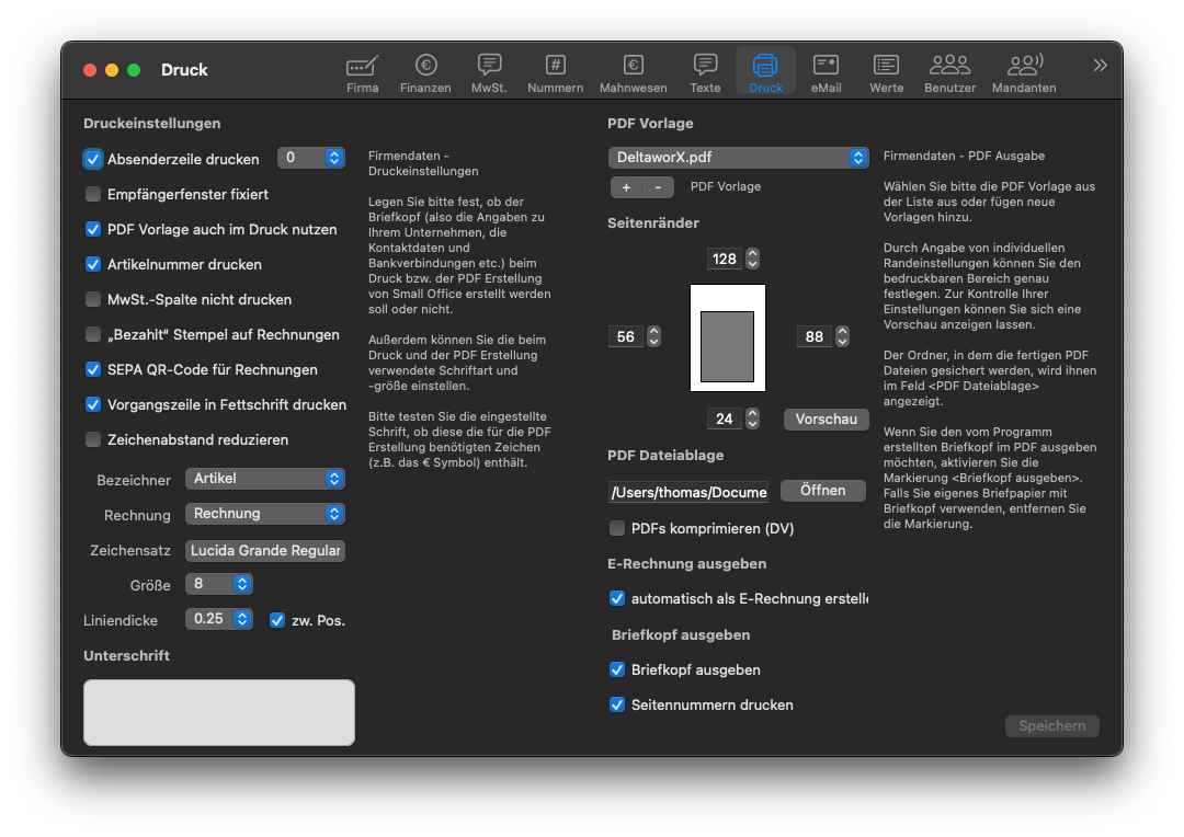 PDF Ausgabe